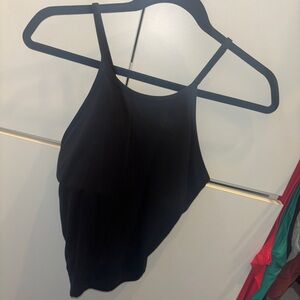 Lulu Black Strappy Tank Top